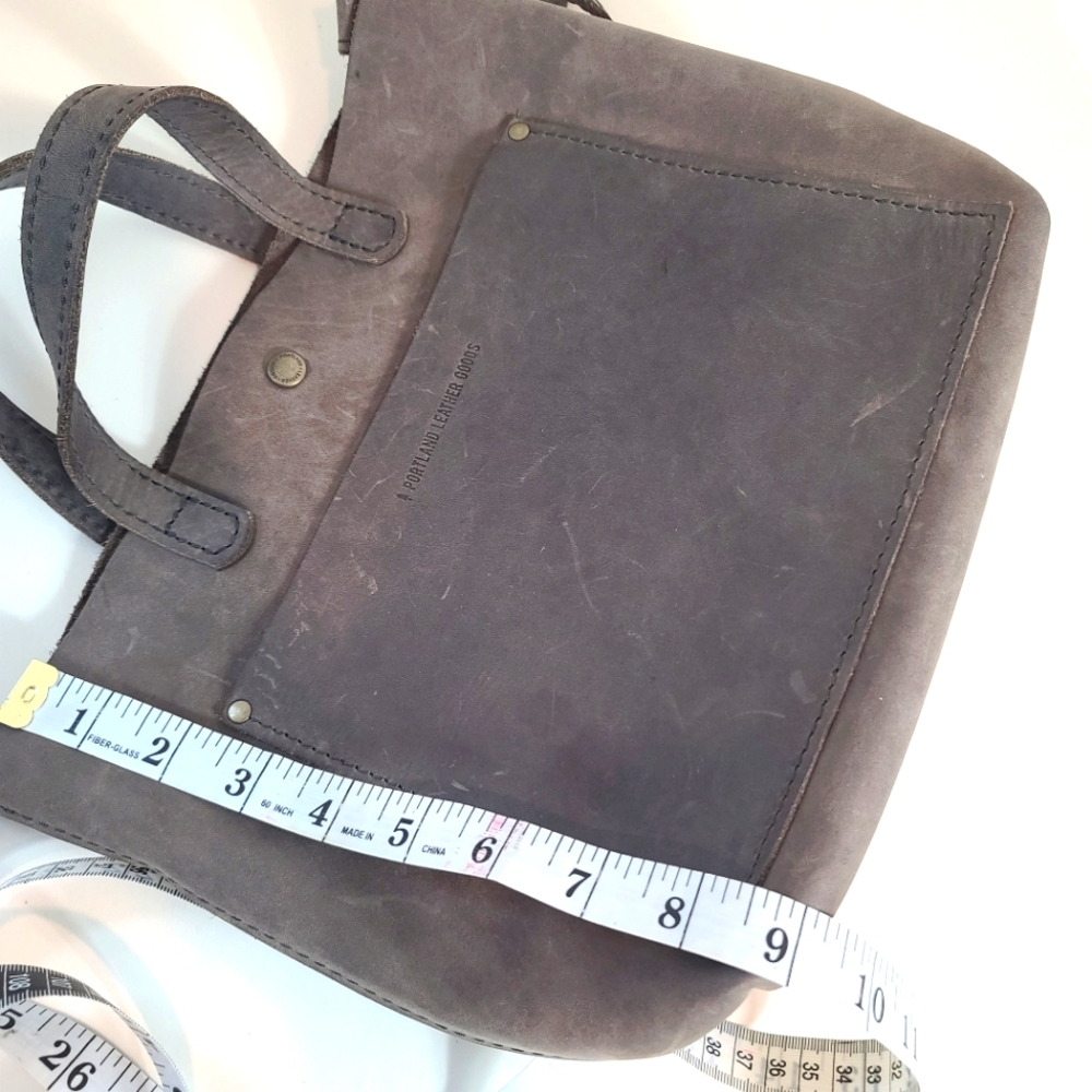 Portland Leather Goods Mini Crossbody Tote in Groupie Grey - Picture 12 of 12